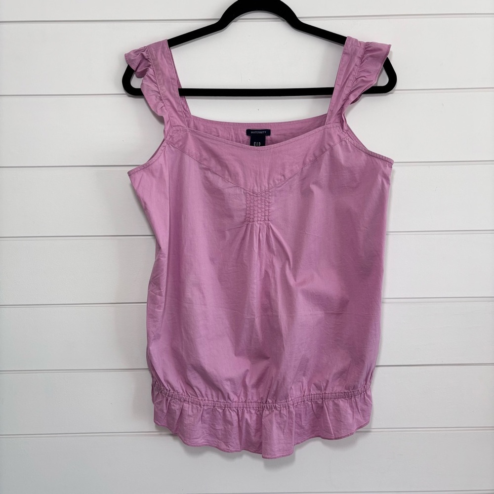 Gap Maternity casual stretchy Pink Top zipper on the side Size M‎
